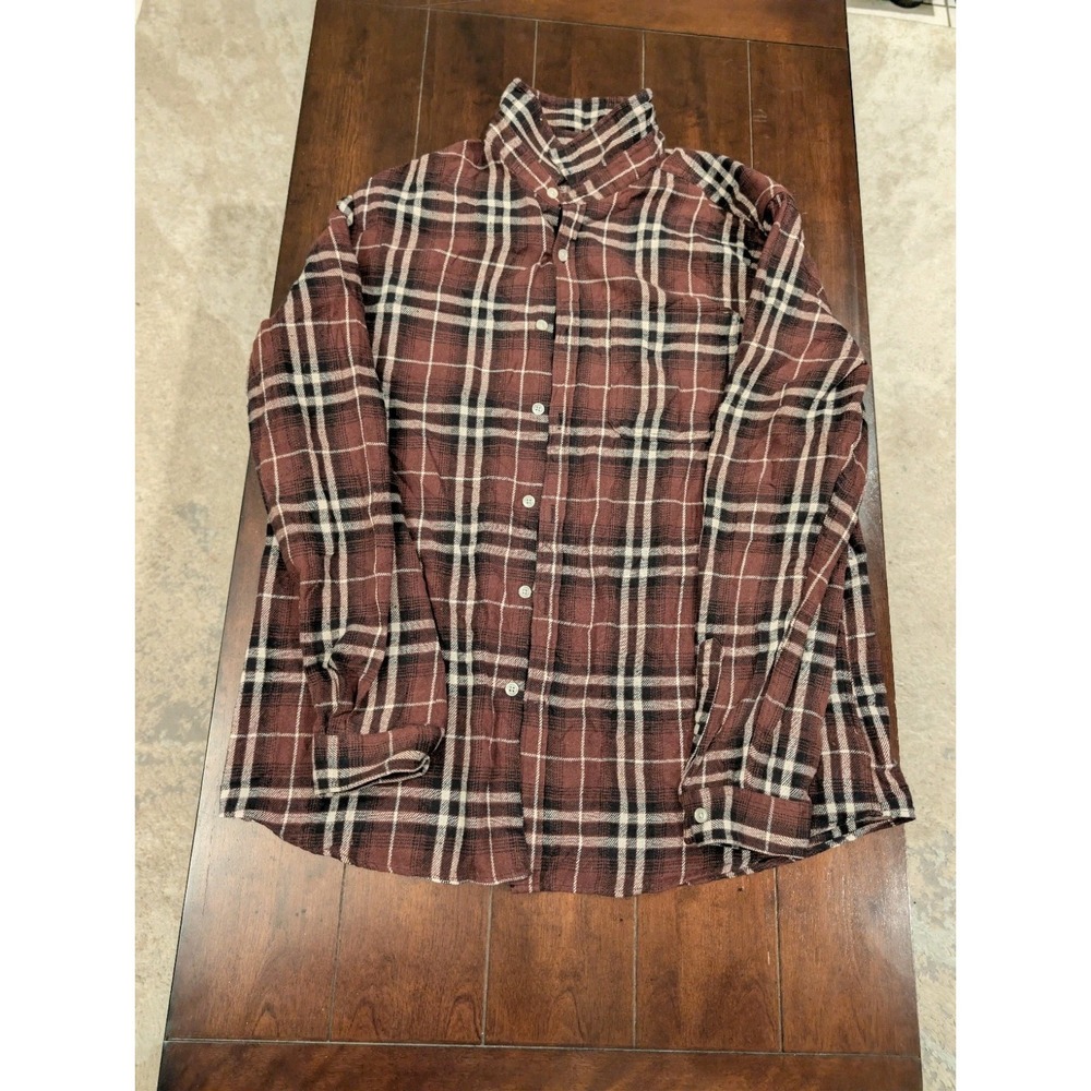 River Trail Shirt Men Extra Large Plaid Flannel Regular Fit Outdoor Camp
